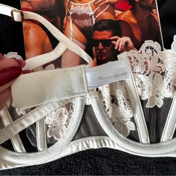 Honey Birdette Amelie Ivory bra 32C
